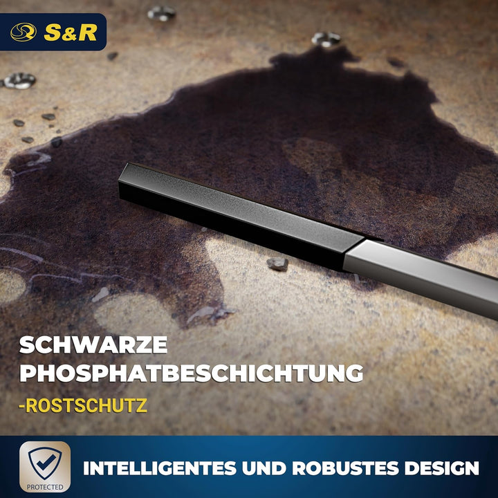 S&amp;R Innensechskantschlüssel Satz HX, 30-tlg. 0,7-10 mm Metrisch und 0,028 bis 3/8 Zoll, speziell geh
