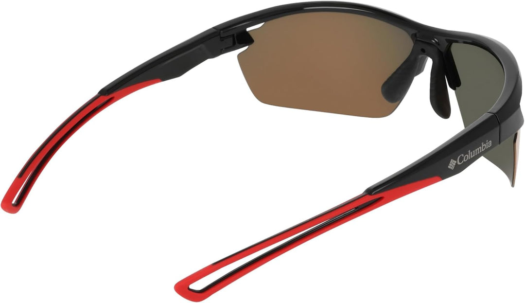 Columbia Herren Sonnenbrille Einheitsgrösse Black/Red Flash, Einheitsgrösse Black/Red Flash