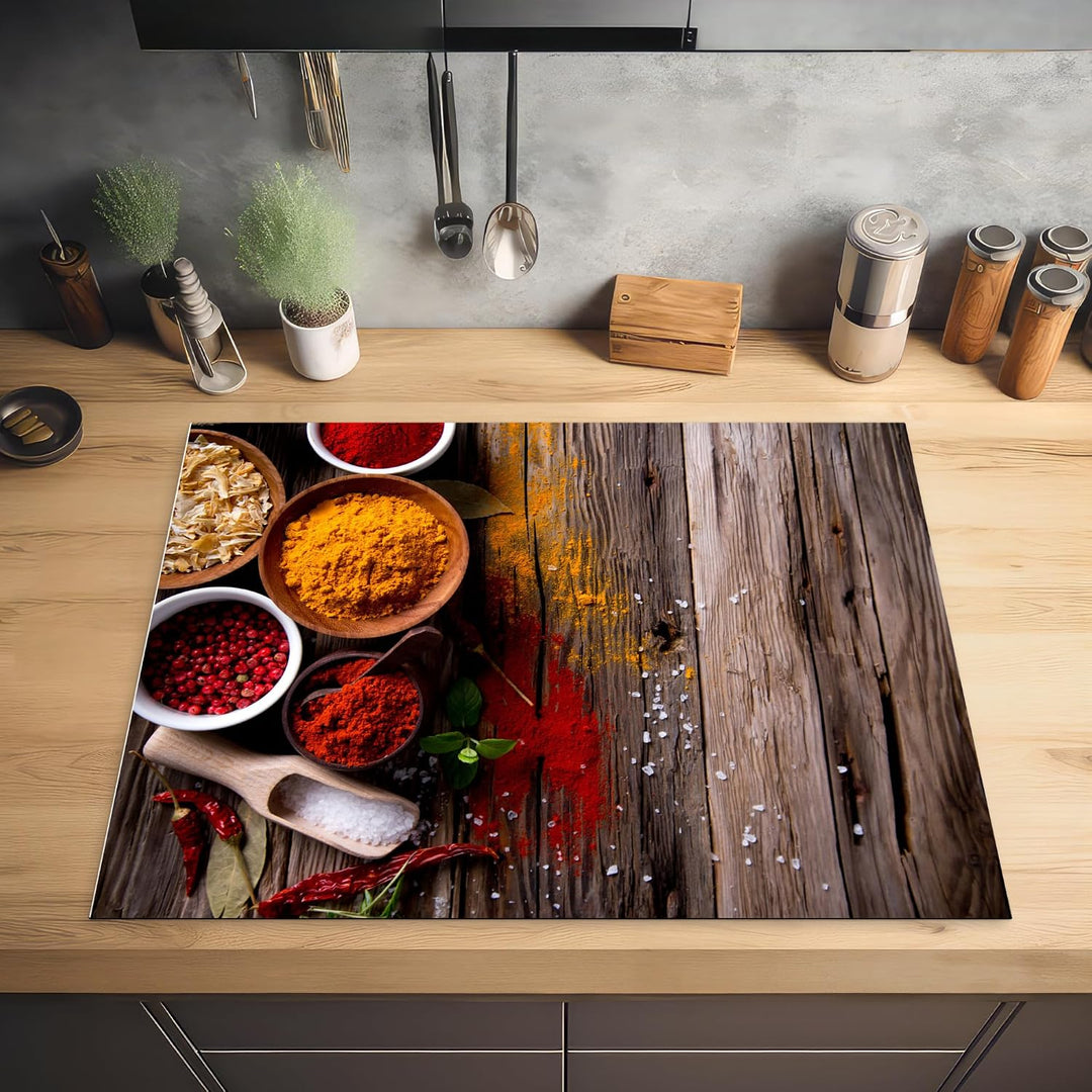 KitchenYeah© Herdabdeckplatte Einteilig Induktionsmatte Küche Abdeckung Ceranfeld Herd Abdeckplatte