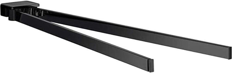 emco LOFT Handtuchhalter zweiarmig zur Wandmontage, schwenkbarer Badetuchhalter aus Aluminium, hochw