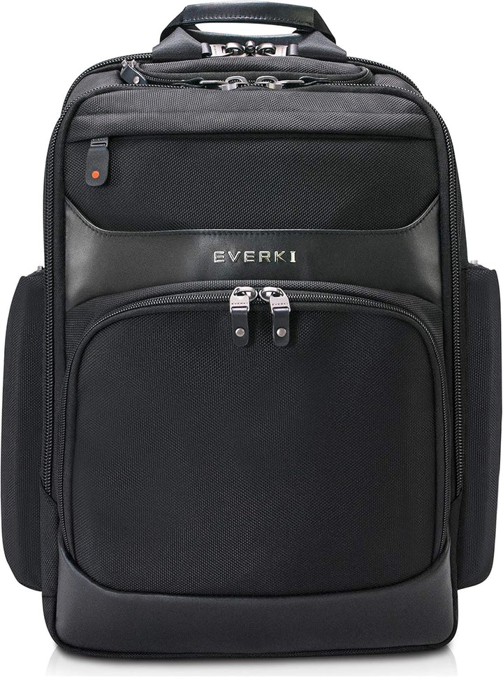 Everki Onyx Business Laptop‑Rucksack | 15,6″ Laptopfach, 25L, ideal für Arbeit & Reise – Schwarz 15.