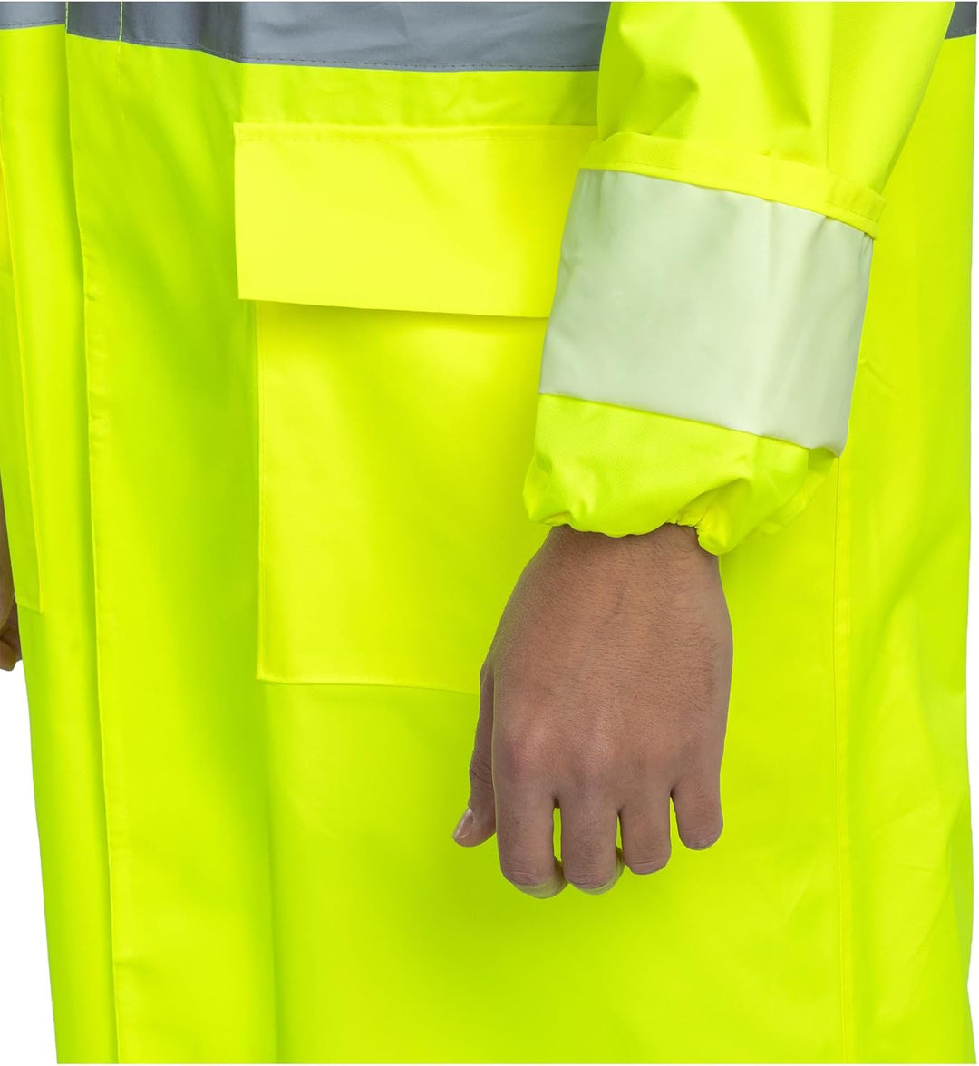 BWOLF POSEIDON Regenmantel Herren Regenmantel Wasserdichte Lange Regenjacke Outdoor Wiederverwendbar