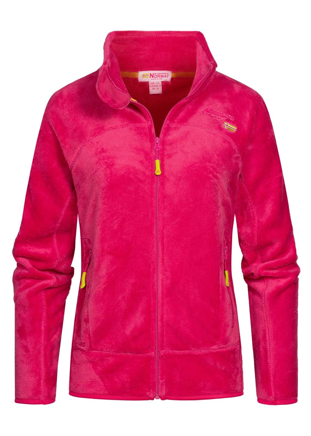 Geographical Norway Damen warme Übergangs Outdoor Fleecejacke mit Stehkragen bans production S Malab