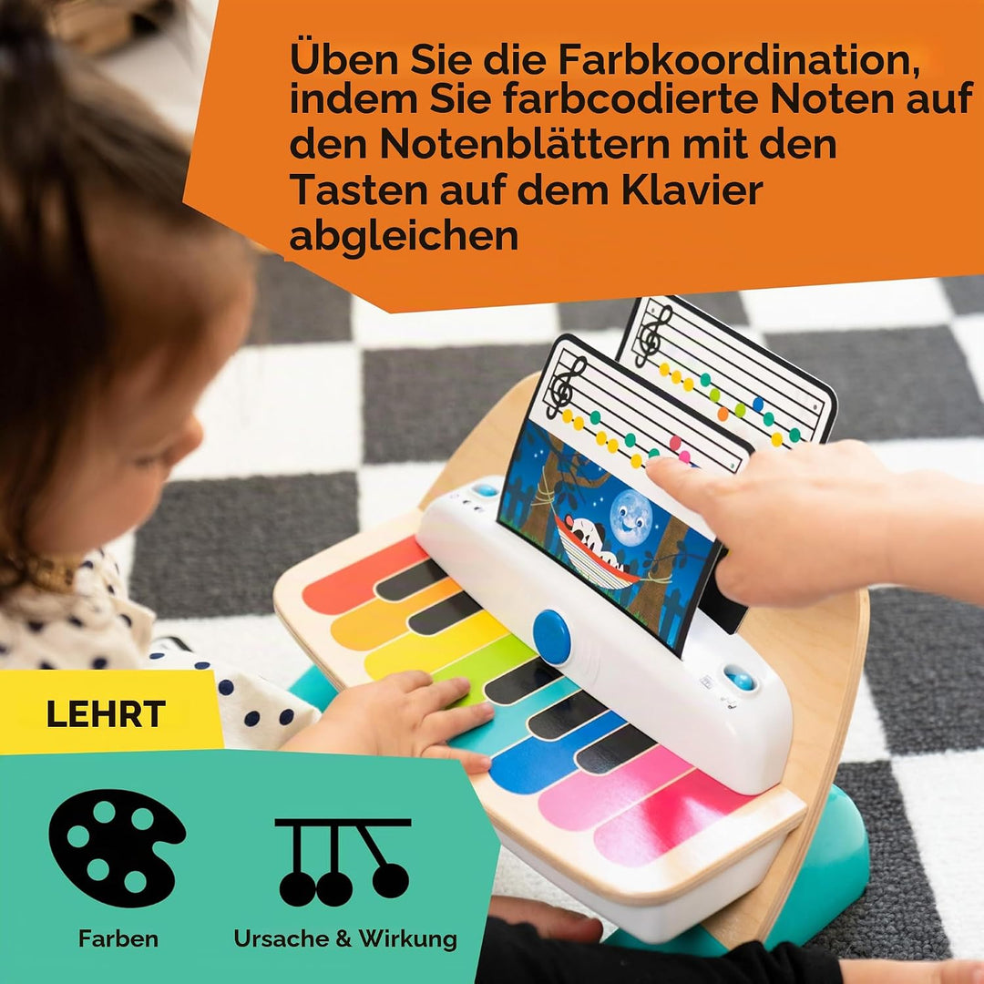 Baby Einstein, Hape, Holzspielzeug Magic Touch Piano , Musikspielzeug Klavier aus Holz für Kinder, M