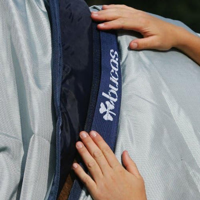 Bucas Power Turnout Combi Neck, Halsteil, Silber, Grösse XS (Rückenlänge 115 cm), XS
