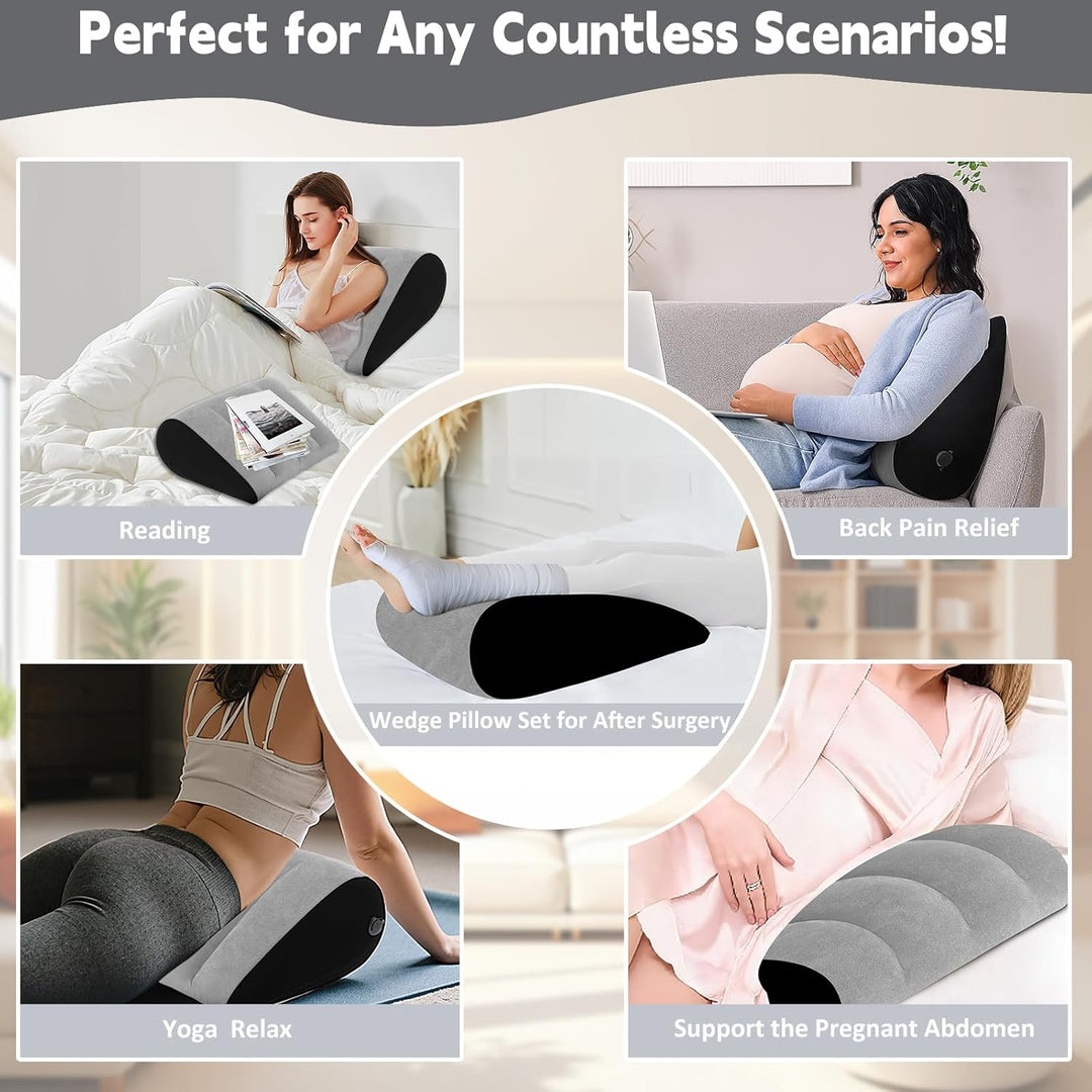 Aufblasbares Keilkissen für Sleepling - Reflux Kissen Anti-Schnarchen, Säurereflux und GERD. Positio