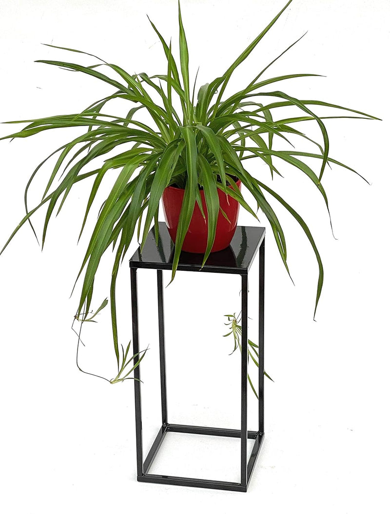 DanDiBo Blumenhocker Metall Schwarz Eckig Höhe 42,5 cm Blumenständer Beistelltisch 434 Blumensäule M