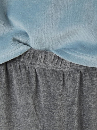Vertbaudet VERTBAUDET2er-Pack Jungen Samt-Schlafanzüge, Natur Oeko-Tex 110 Pack Blau/Grau, 110 Pack