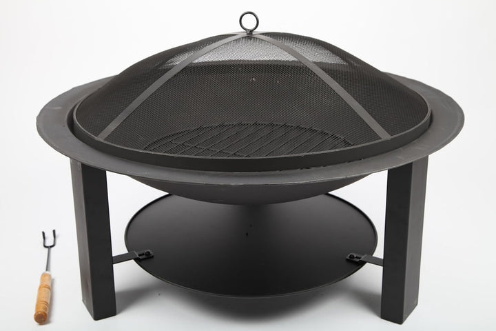 point-garden Feuerschale 73cm Gartengrill Grill Gusseisen massiv