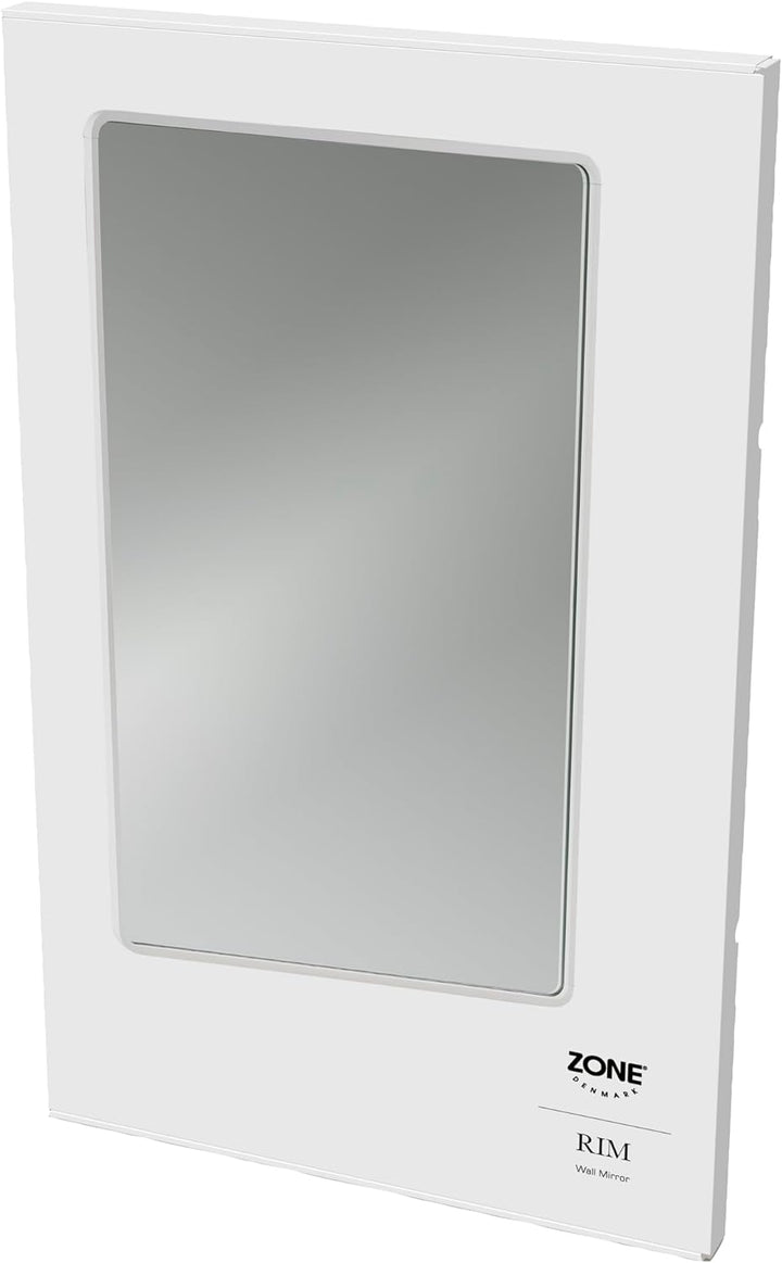 Zone Denmark Rim Wandspiegel, 70 x 44 x 2,5 cm, Weiss, Weiss