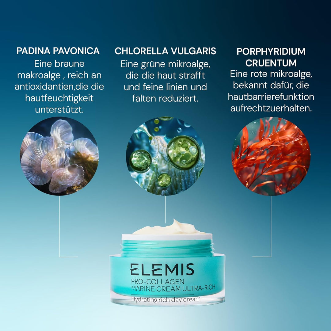 Elemis Pro-Collagen-Marine-Creme, sehr reichhaltig, 1er Pack (1 x 50 ml),Mandel
