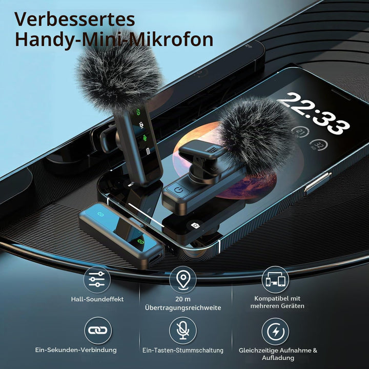 yAyusi 3-in-1 Magnetisches Vlogging-Kit, Influencer Zubehör, Magnetisches Stativ/Mikrofon/Fernbedien