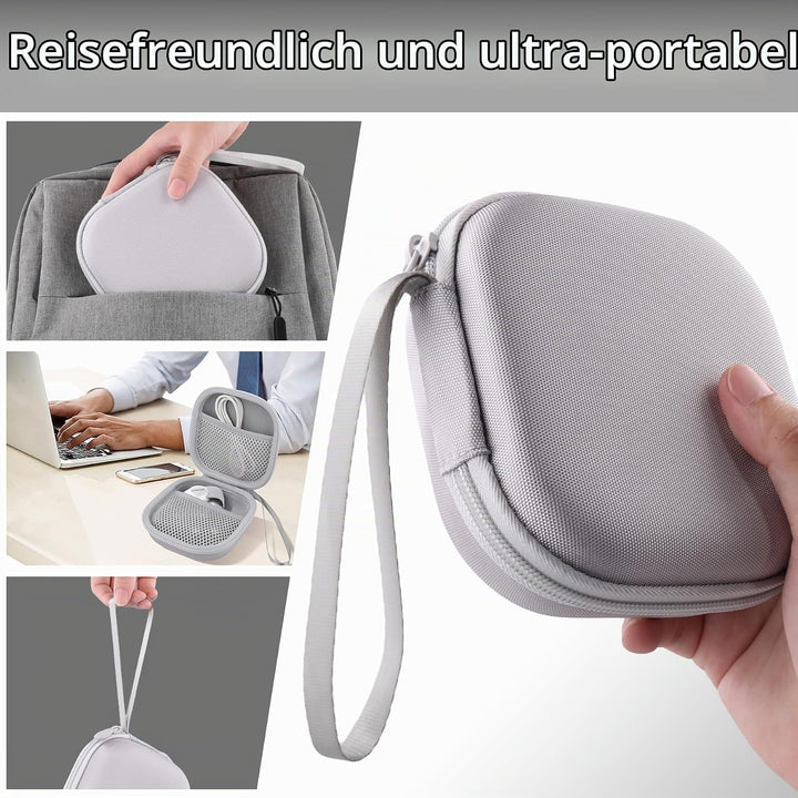co2CREA Hart Tragbare Schutzhülle Etui Tasche für Anker MagGo 3-in-1 Kabellose Ladestation MagSafe-K