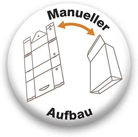 Elba Ordner-Versandkarton, mit Verschlusslasche & Adressfeld, naturbraun, 20 Stück