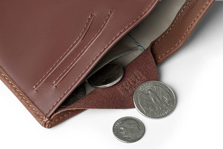 Bellroy Note Sleeve – dünne Lederbörse, mit RFID-Schutz (max. 11 Karten Plus Scheine) Hazelnut, Haze