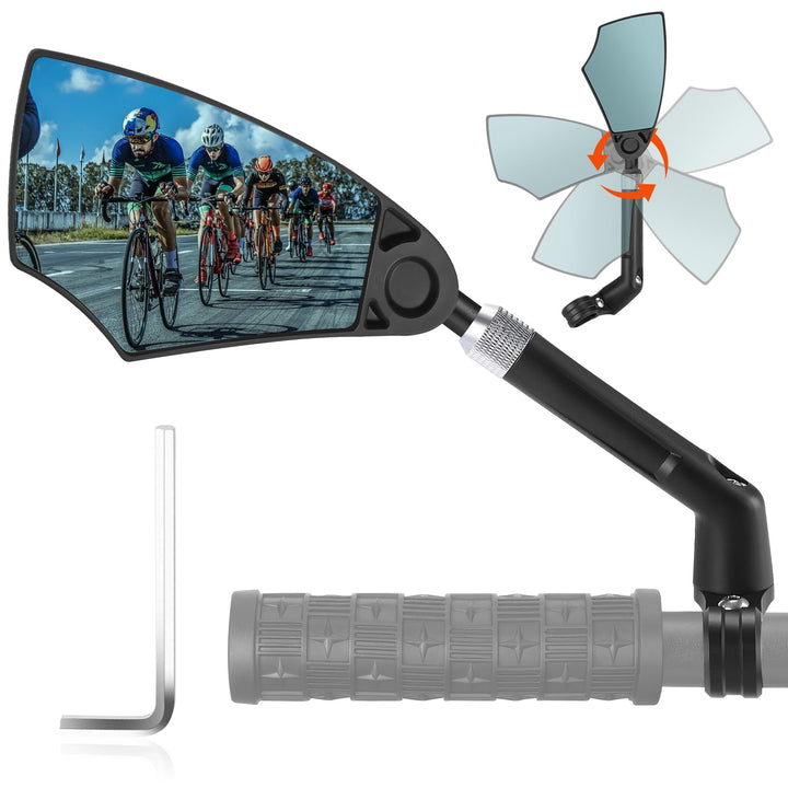 Fahrradspiegel für E-Bike - FahrradRückspiegel Klappbar für Lenker 20-23mm, Fahrrad Spiegel Einziehb