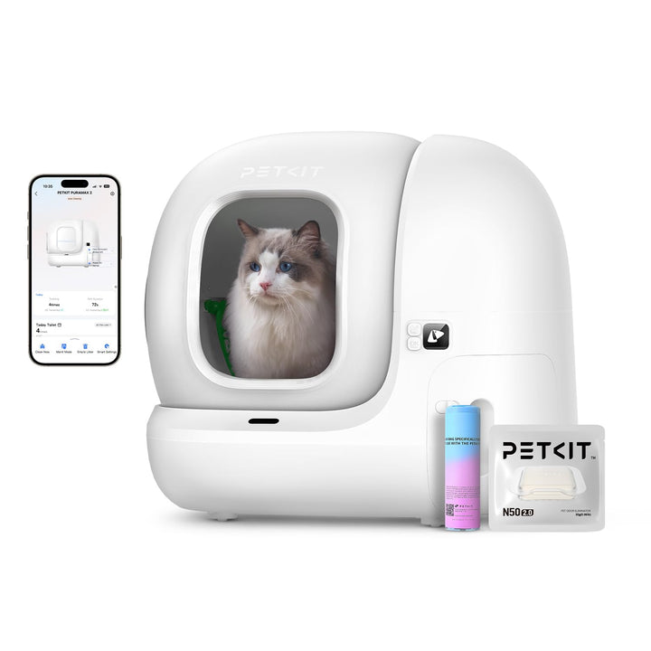PETKIT Pura Max 2 Selbstreinigende Katzentoilette, 76L Katzenklo Selbstreinigend,xSecure,Geruchsbese