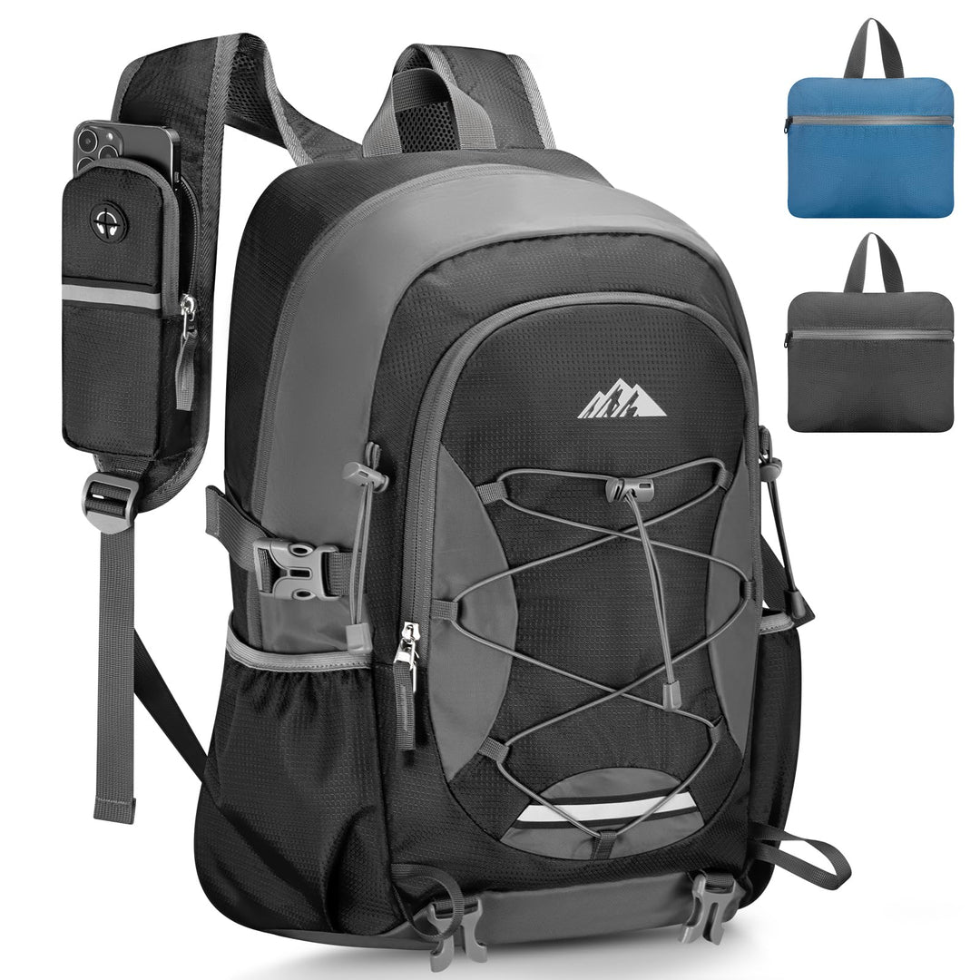 32L Ultraleicht Faltbarer Rucksack: Damen & Herren Leichter Wanderrucksack Faltrucksack Reiserucksac