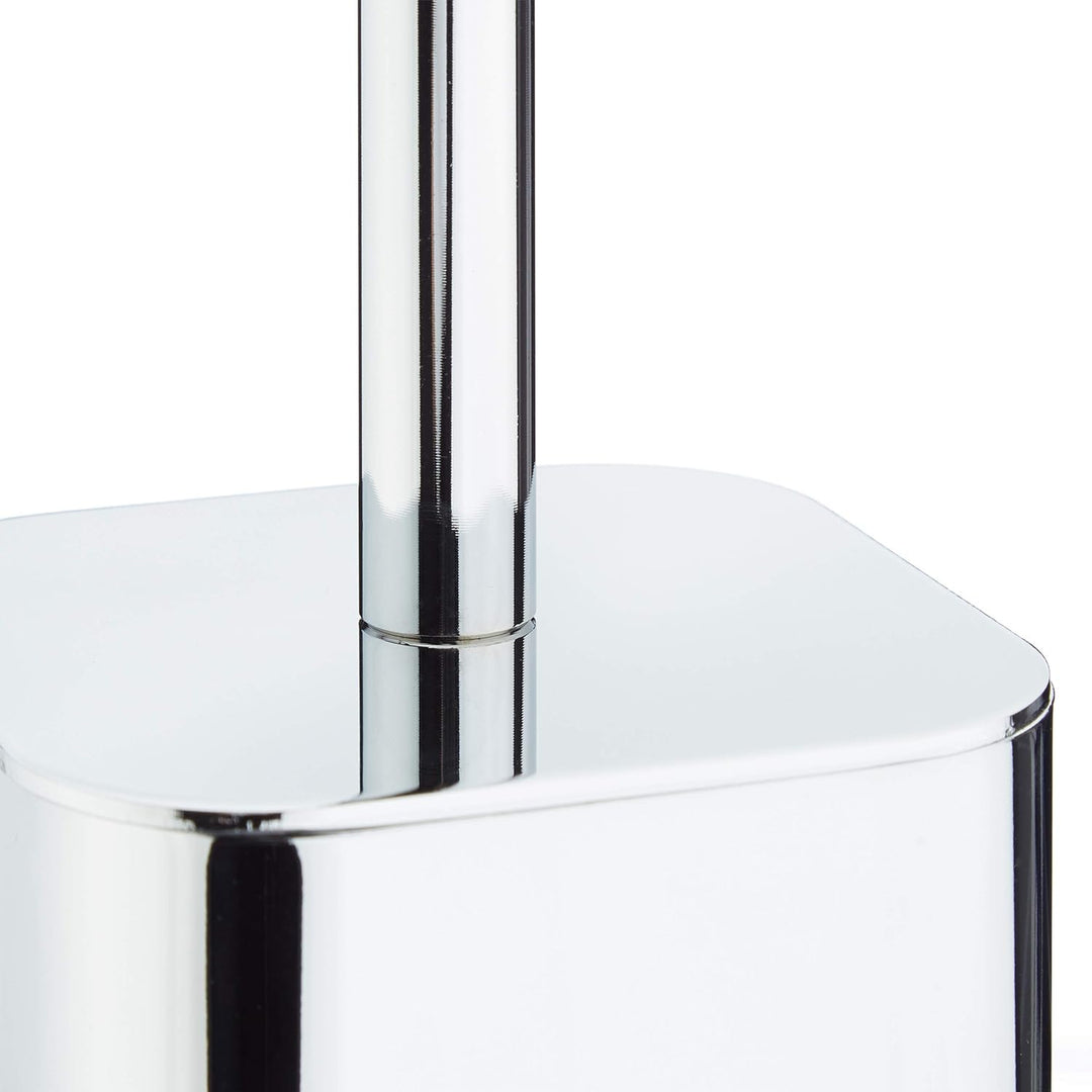 Relaxdays WC Bürstenhalter Wand, Toilettenbürstenhalter mit WC Bürste, für Wandmontage, HTB: 38,5x8x