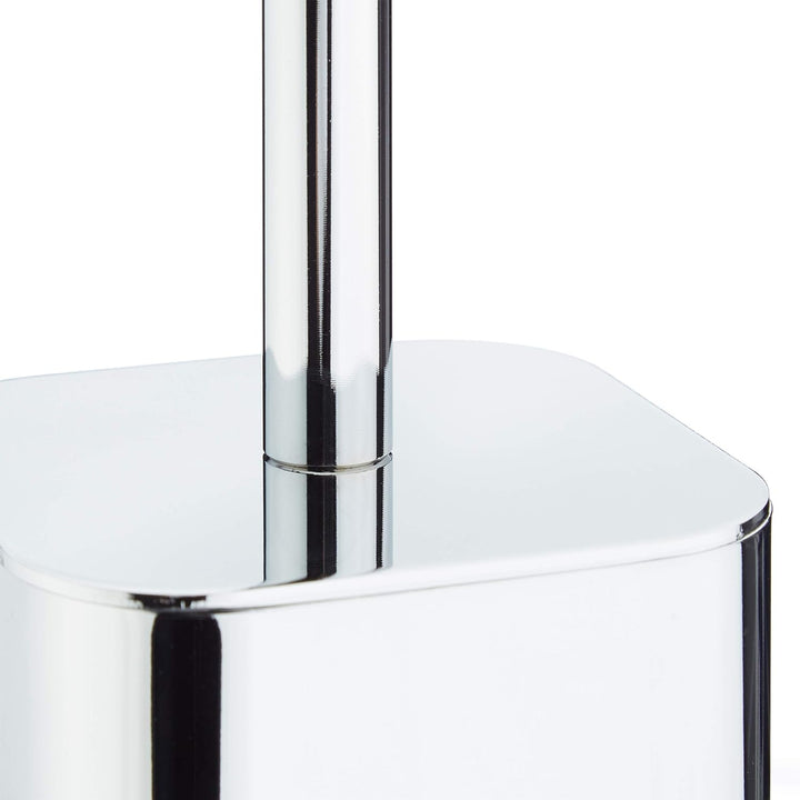 Relaxdays WC Bürstenhalter Wand, Toilettenbürstenhalter mit WC Bürste, für Wandmontage, HTB: 38,5x8x