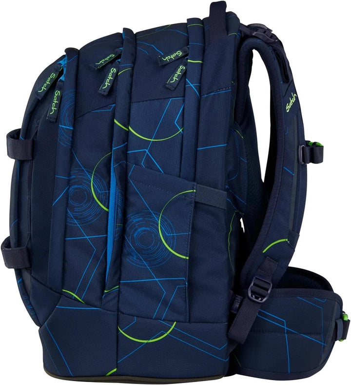 Satch Pack ab 5. Klasse ergonomisch 30L Stauraum standfest Organisationstalent Einheitsgrösse Blue T