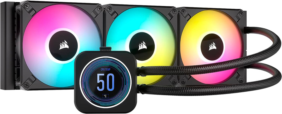 Corsair iCUE H150i Elite LCD XT Flüssig-CPU-Kühler - IPS-LCD-Bildschirm - DREI AF120 RGB -Lüfter - 3