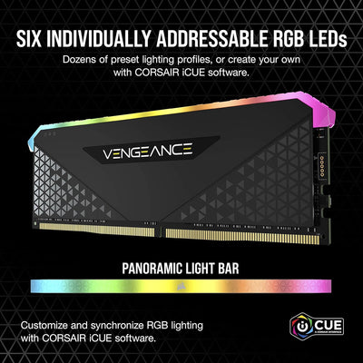 Corsair Vengeance RGB RS 32 GB (2 x 16 GB) DDR4 3.200MHz C16 Arbeitsspeicher (Dynamische -Beleuchtun