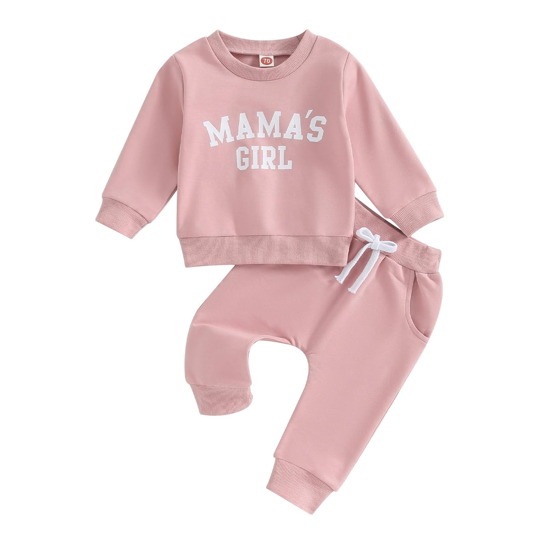 Baby Mädchen Kleidung Sweatshirt + Lange Hose Zweiteiler Babykleidung Set Kleinkind Outfits Mama's G