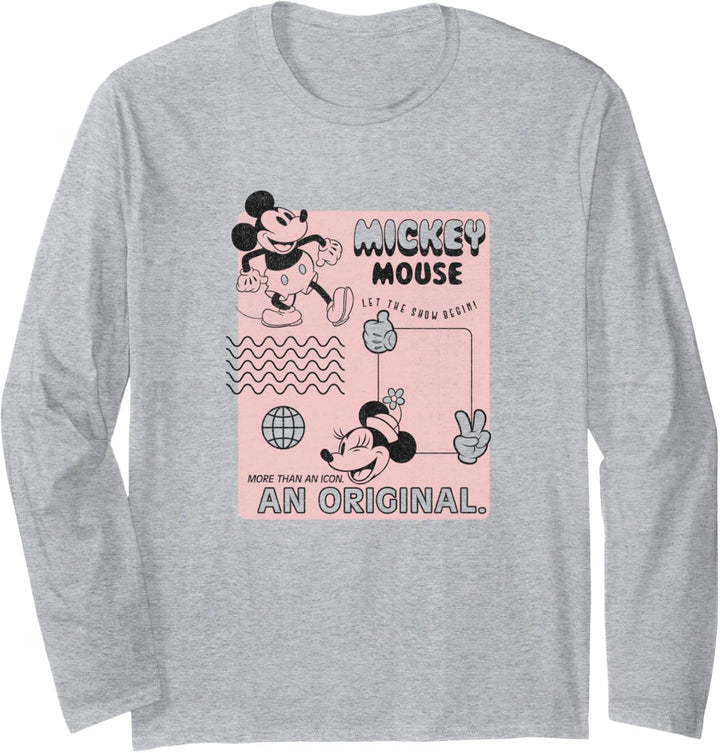 Disney Mickey And Friends Mickey Mouse An Original Poster Langarmshirt