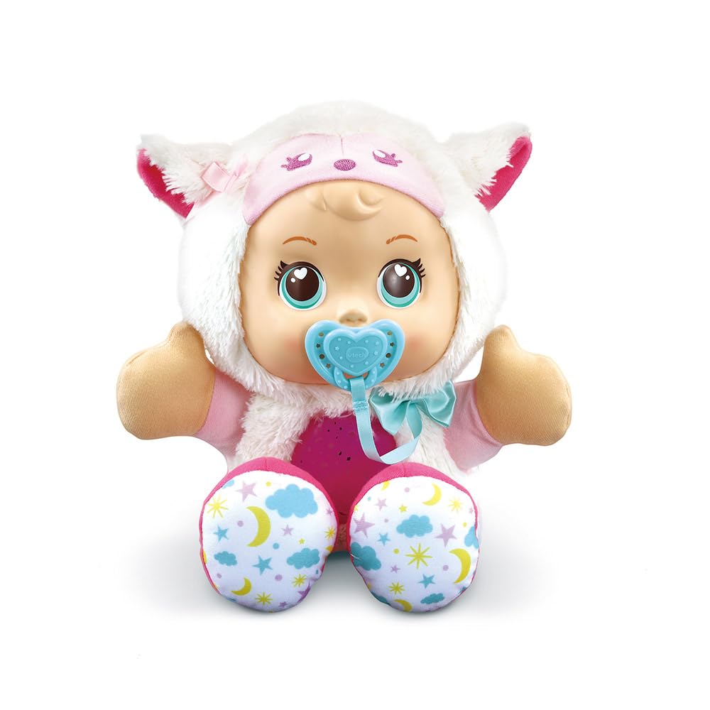 VTech - Little Love, Luna, Meine Puppe mit magischen Sternen, Kuschelpuppe, Plüsch-Nachtlicht mit St