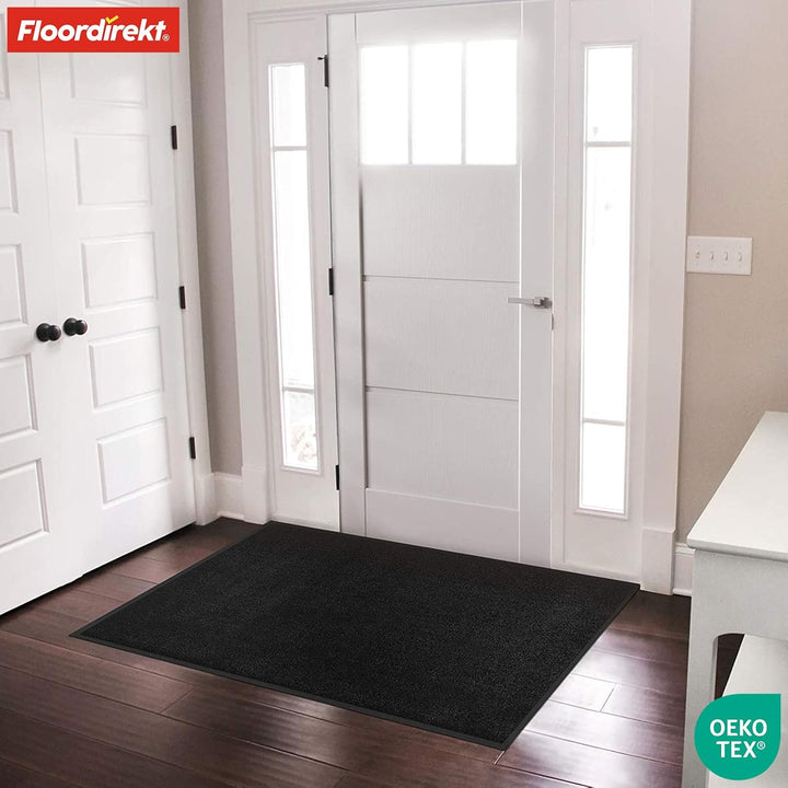 Floordirekt Schmutzfangmatte Rhine - waschbare & leistungsstarke Fussmatte - Sauberlaufmatte mit Rut
