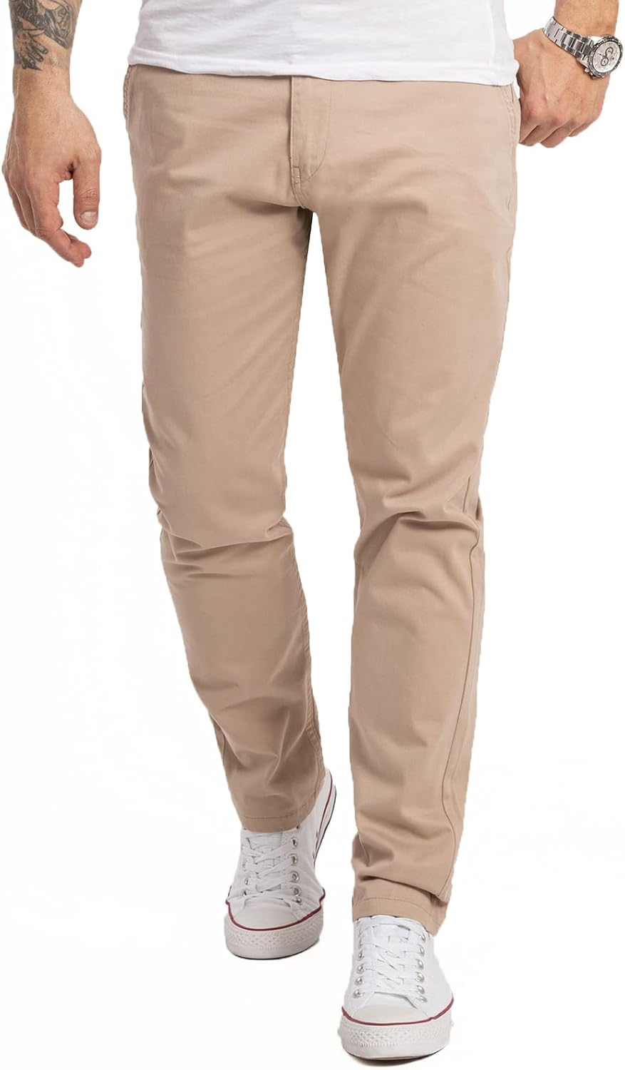 Indumentum Chino Hose Basic Regular Fit IR-506 29W / 30L Beige, 29W / 30L Beige
