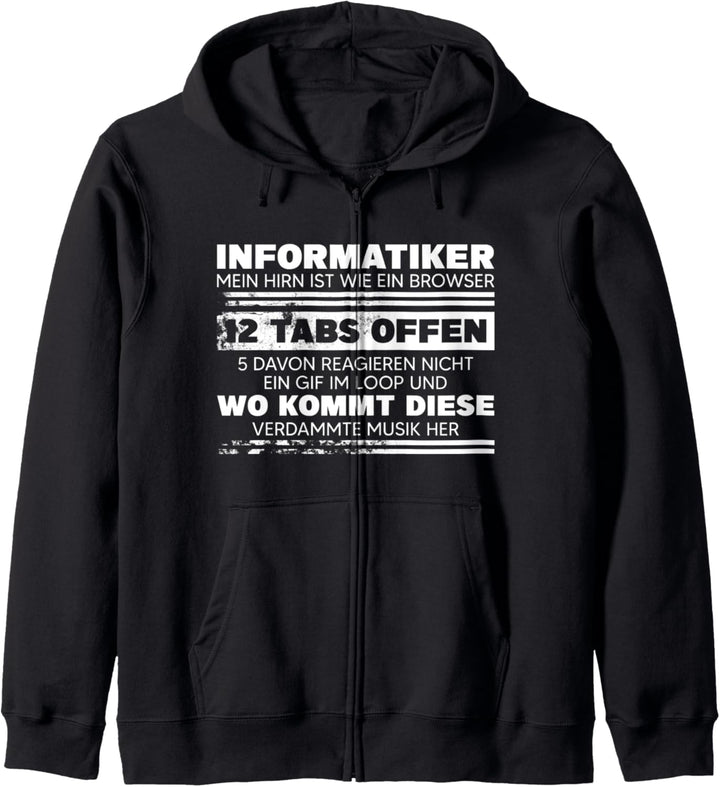 Lustiges Geschenk für Informatiker EDV IT Computertechniker Kapuzenjacke