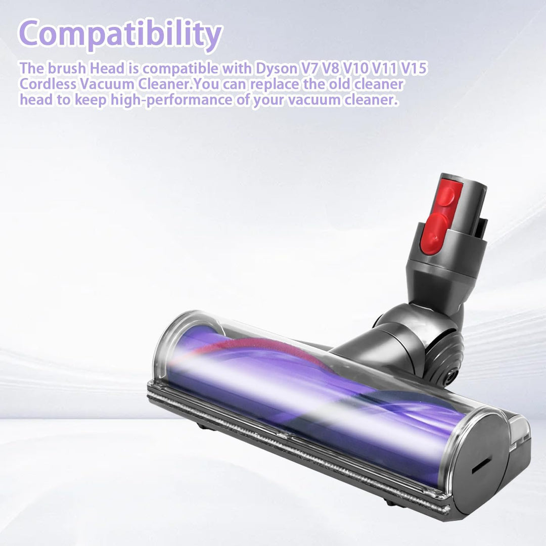 Elektrische Bürste kompatibel für Dyson V7 V8 V10 V11 V15, Betriebene Ersatzteile Bodendüsen mit Dir