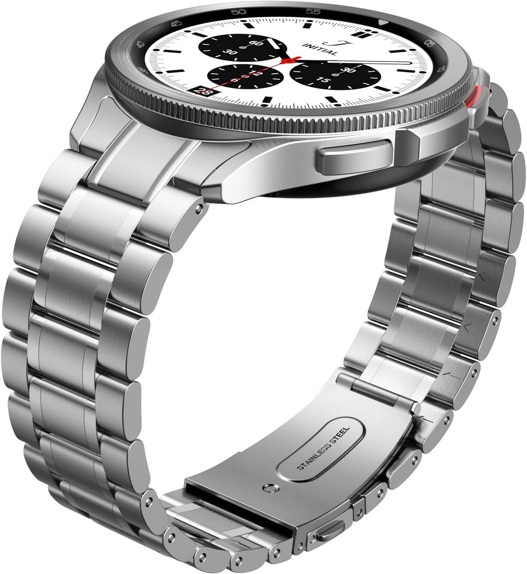 ANBEST Edelstahl Armband für Samsung Galaxy Watch 6 Classic 47mm 43mm, Galaxy Watch 4 Classic 46mm 4