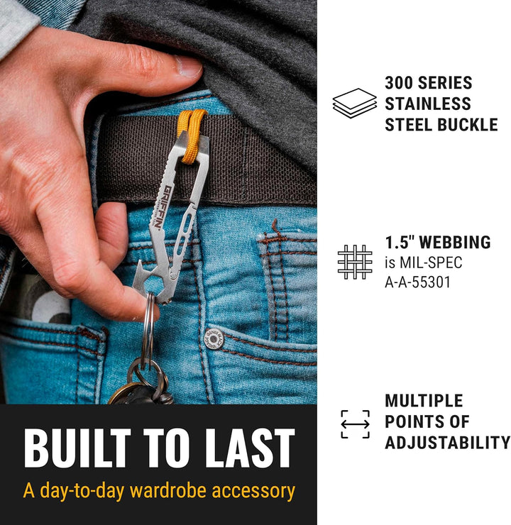 Wazoo Cache Belt EDC Survival Bushcraft Travel Safety, L