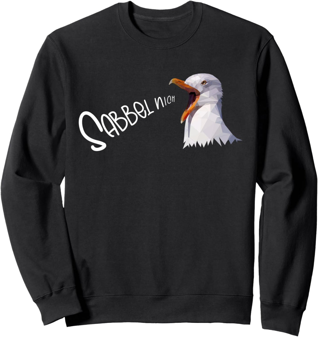 Möwe Seevogel Moin norddeutscher Spruch Tiermotiv Möwen Sweatshirt