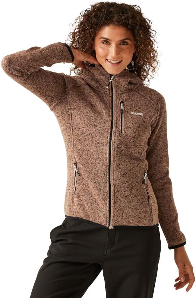 Regatta Damen Women's Newhill Hooded Fleece, Warm Taupe