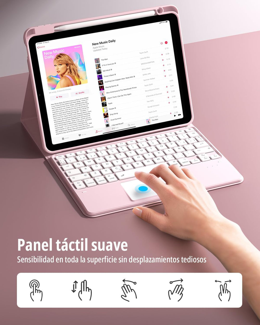 CACOE Tastatur Hülle Kompatibel mit iPad Air 7 Generation 2025 M3 11 Zoll/Air 6/5/4 Generation 2024/