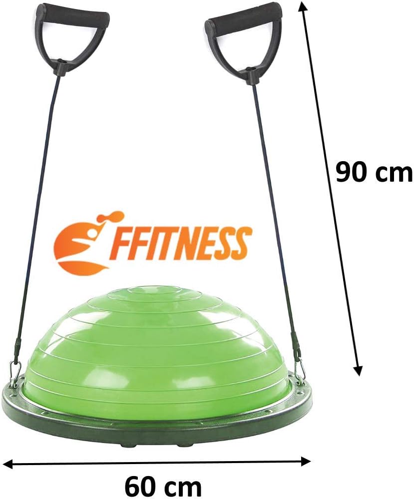 Fitness Balance Ball (Ø 60 cm) | ABS und PVC Ball | Gymball Training Board Halbkugel Kuppel | Erhöht