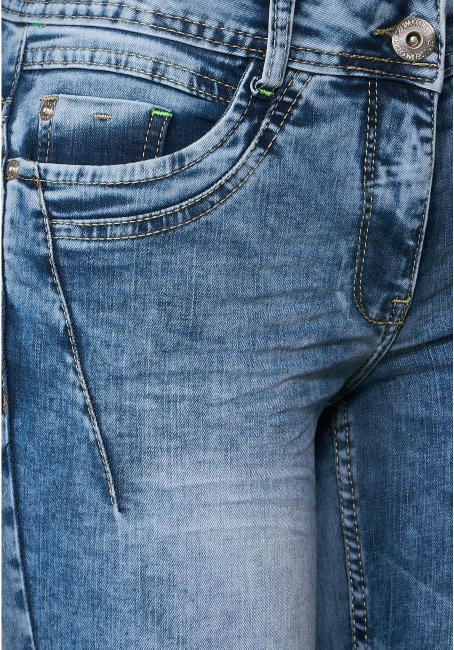 Cecil Damen Loose Fit Jeans 28W / 32L Authentic Used Wash, 28W / 32L Authentic Used Wash