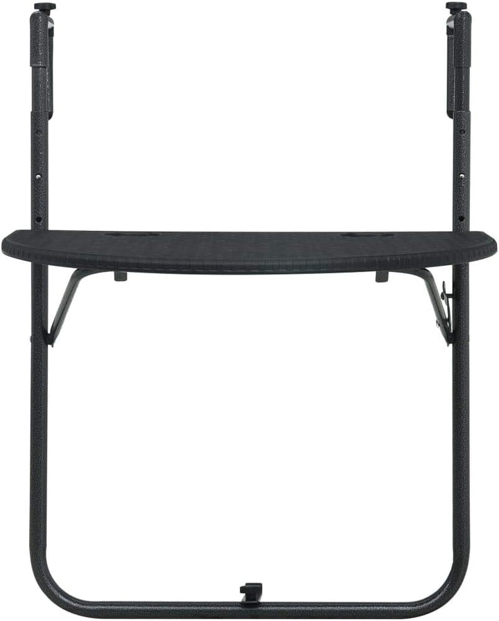 Susany Zusammengeklappt Balkonhängetisch Balkontisch Tisch 60 x 64 x 83,5 cm Mit 3-Fach höhenverstel