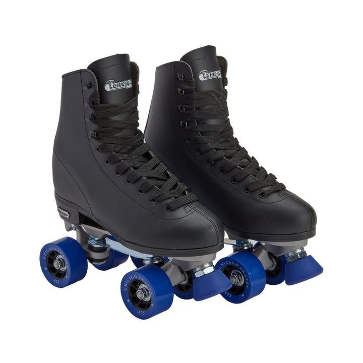 CHICAGO Skates Herren Classic Rollschuhe – Premium Black Quad Rink Skates UK 8 / EU 42, UK 8 / EU 42
