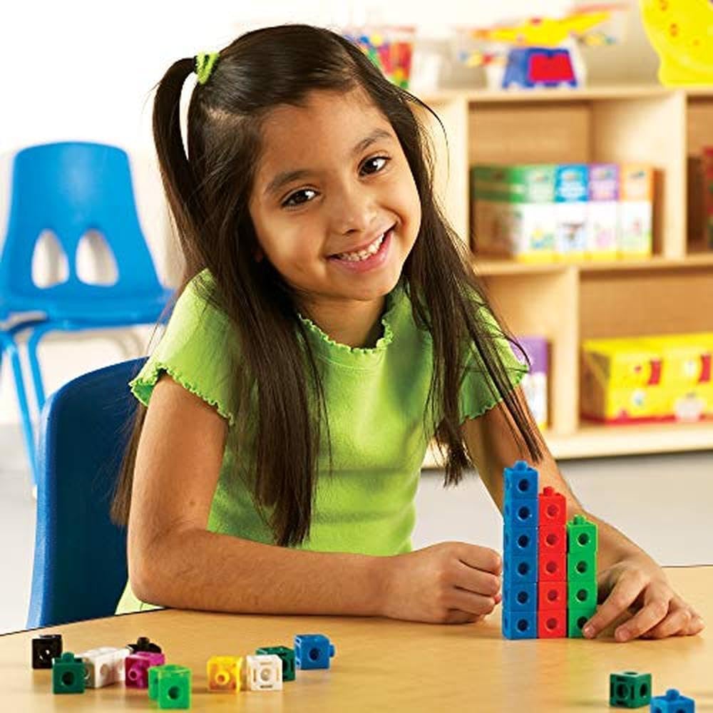 Learning Resources Snap Cubes Steckwürfel (1.000 Stück) Set of 1000, Set of 1000