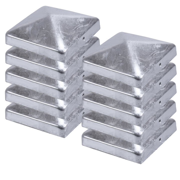 Zaunpfosten Pyramidenkappe verzinkt 91 x 91 mm 10, 10