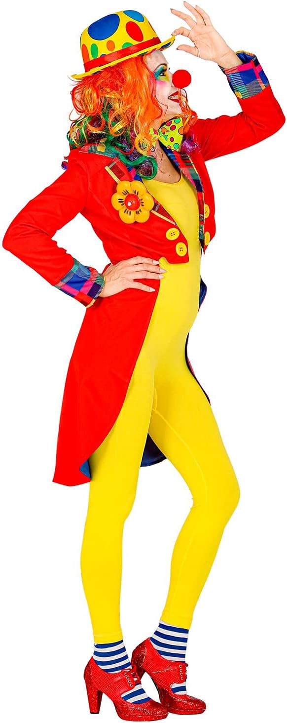 Widmann - Kostüm Clown, Frack, Zirkusdirektorin, Showgirl, Motto-Party, Karneval, S
