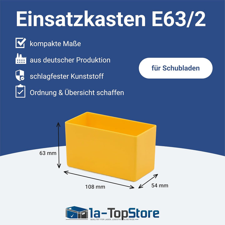 1a-TopStore 10 Stk. Einsatzkästen Einsatzboxen Schubladen-Einsatzkasten Sortierboxen, 32 Grössen, 5
