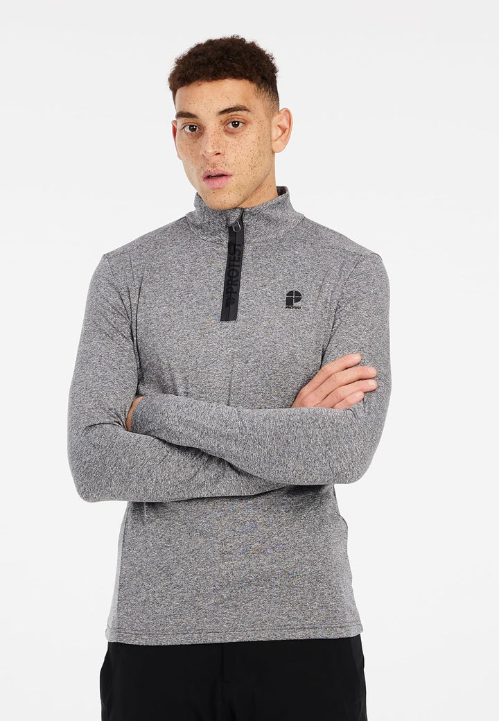Protest Men Cycling Jersey PRTHINDES M Dark Grey Melee, M Dark Grey Melee
