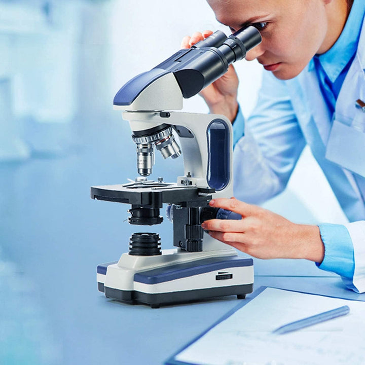 SWIFT SW350B 40x-2500x Magnification Binocular Lab Microscope Research Quality Boiling Pot Head Mech