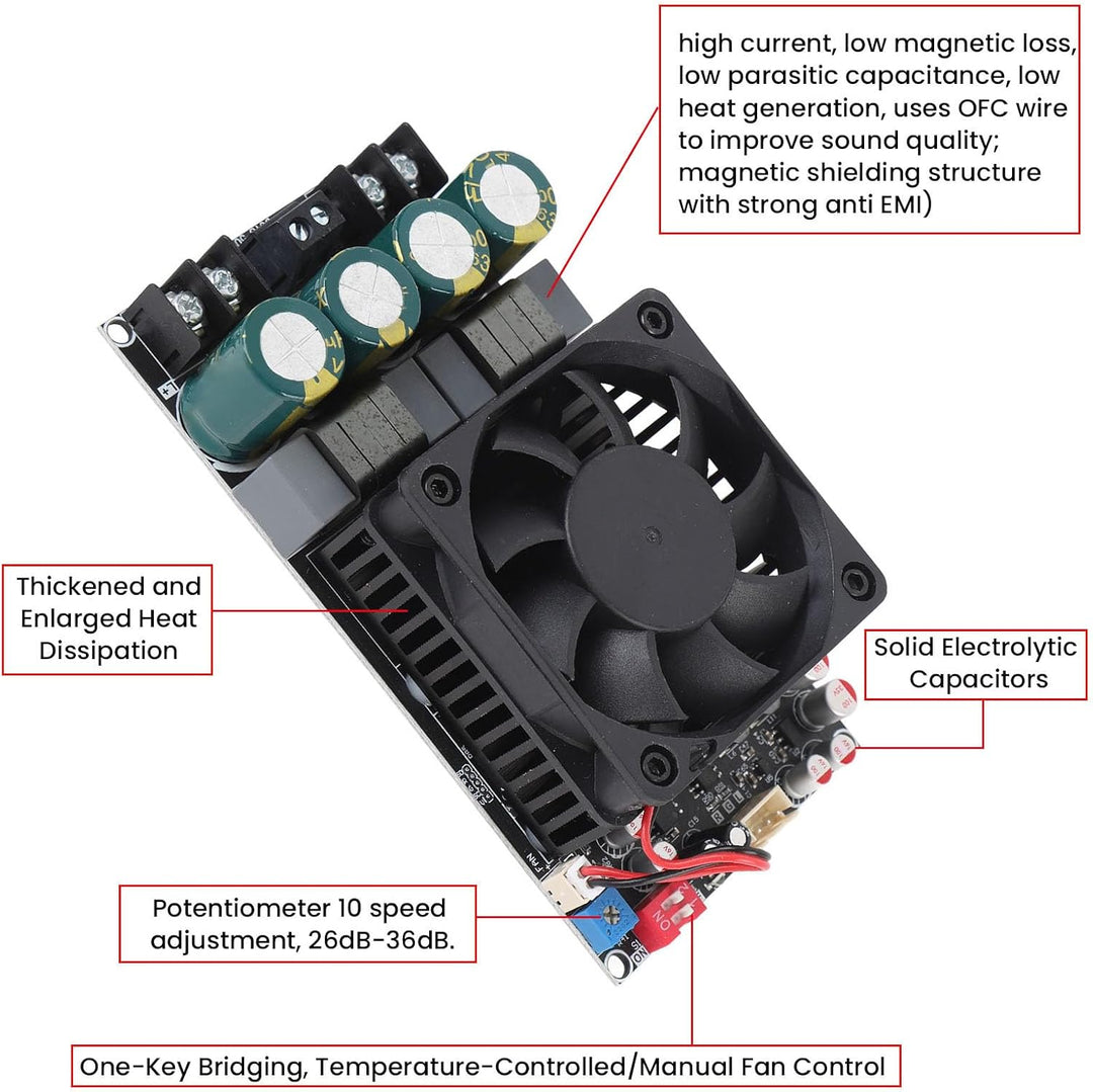 ZK-3002 Verstärker-Board TPA3255 CHIP Reine Hintere Stufe Amplifier-Platine Hochleistungs-Stereo-Ste